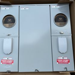 2 Socket 200 Amp Meter Main With Bypass