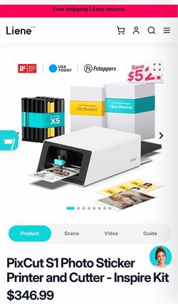 PixCut S1 Photo Sticker Printer and Cutter - Inspire Kit