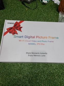 FRAMEO - Marco de fotos digital, marco de fotos WiFi grande de 15.6 pulgadas, 32 GB, pantalla táctil FHD IPS, montaje en pared, compartir fotos/videos