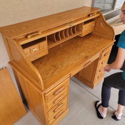 Antique Desk With Chair. Good Condition 