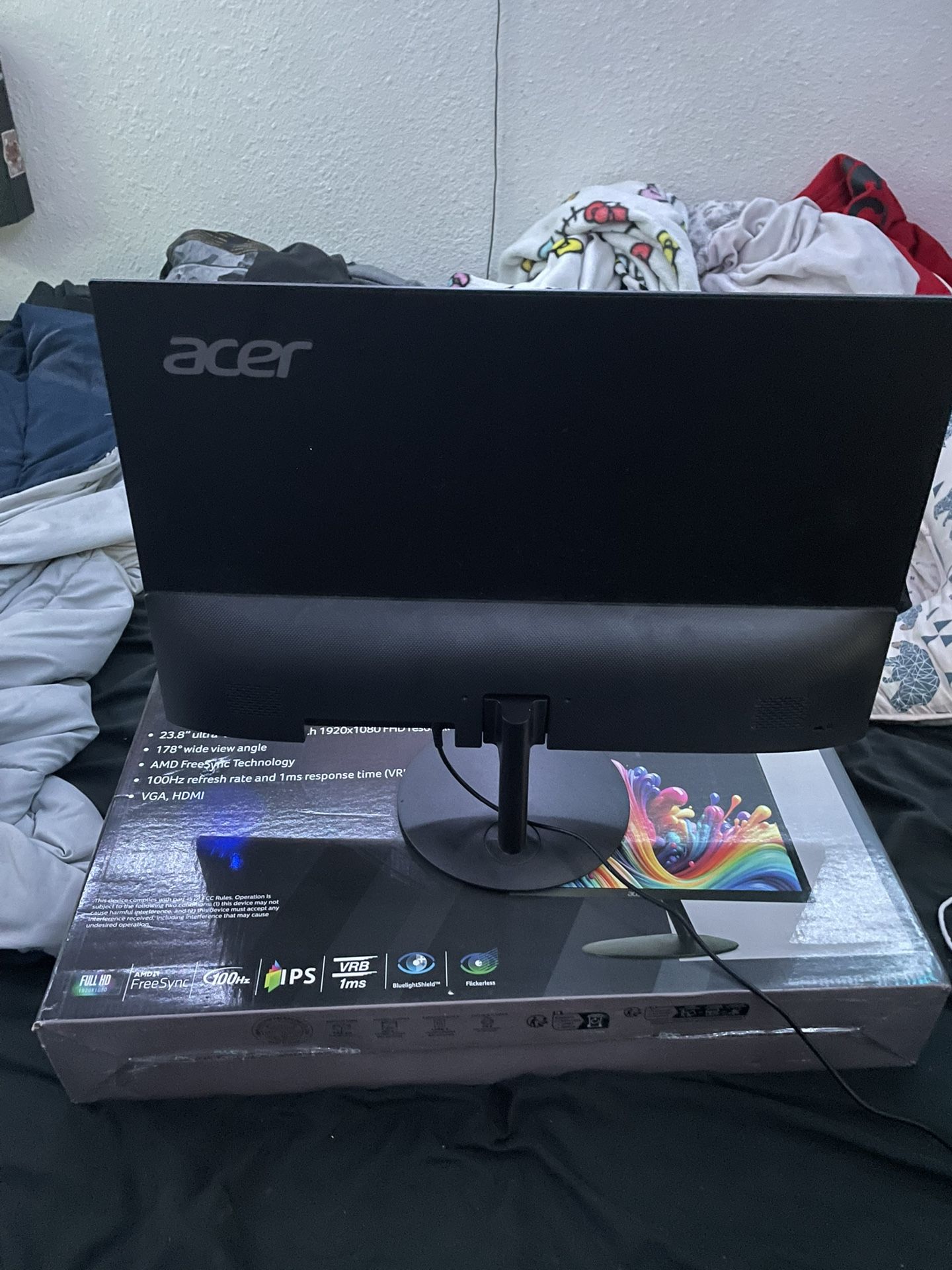 Acer Monitor 23.8 Still In Box Barley Used