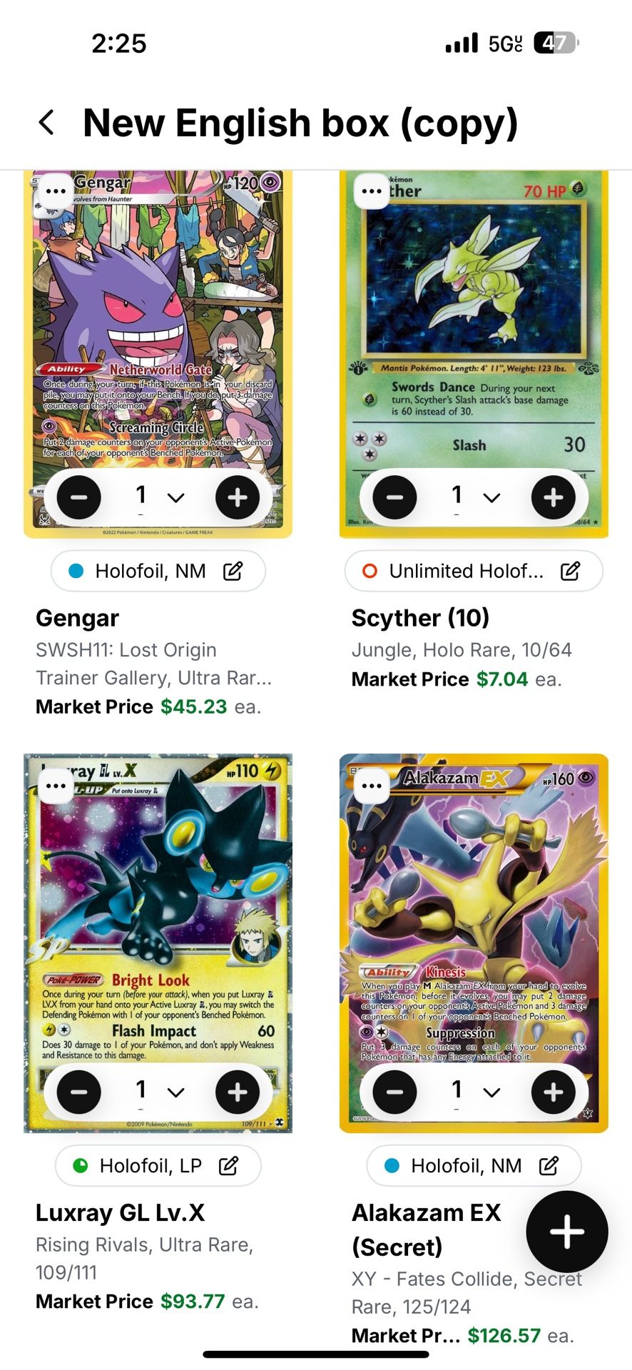 STOLEN POKEMON CARDS