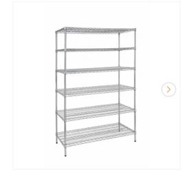 6-Tier Commercial Grade Heavy Duty Steel Wire Shelving Unit in Chrome (48 in. W x 72 in. H x 24 in. D)