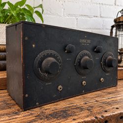 Antique 1923-24 Garod RAF Neutrodyne 4-Tube Radio Early Wireless Receiver