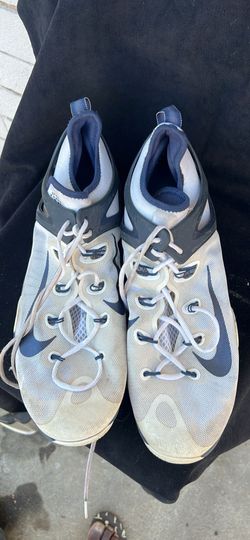 Nike Zoom White Navy Blue Athletic Shoes
