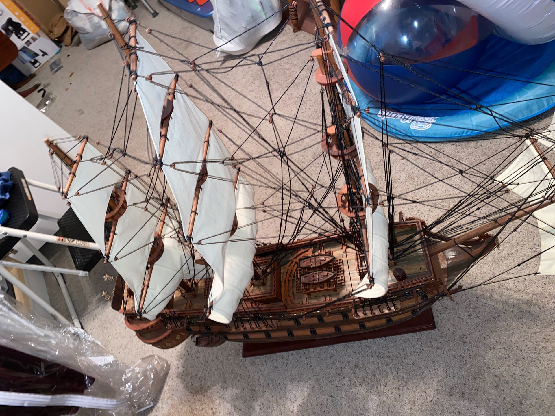 Antique wooden ship