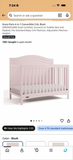 Brand new! Graco Paris 4-in-1 Convertible Crib