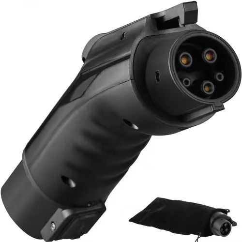 Tesla to J1772 Charging Adapter, Max 48 Amp 240V, J1772 EVs Charger Adapter, with IP65 Storage Bag Anti-Drop Lock, for Tesla High Powered Wall Connect