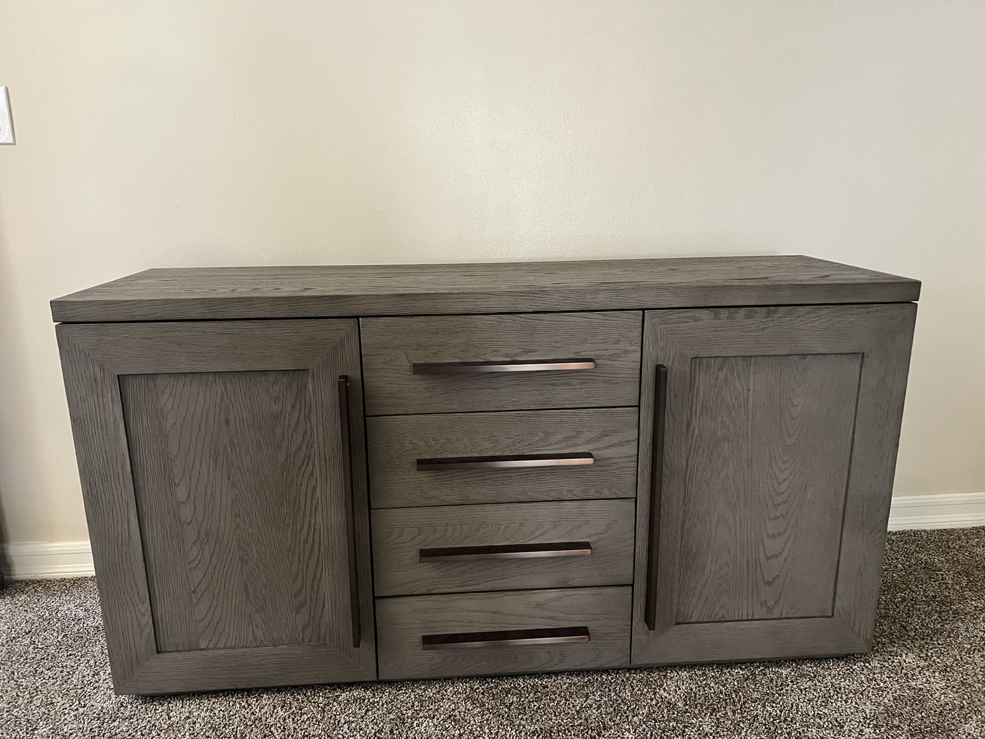 RH - Restoration Hardware (Brand new) Machinto Panel Double Door Media Console With Drawers