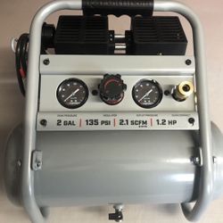 Fortress 2 gallon 135 psi ultra quiet hand carry jobsite air compressor discount