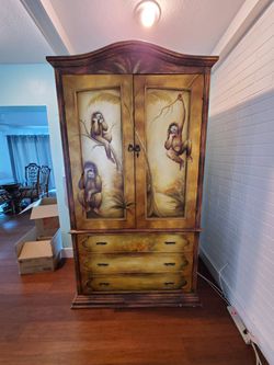 Hand painted armoire