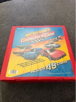 This is a vintage 1988 Tara Toy Corp Micro Mini's Collector's Case designed to hold 48 Micro Machines vehicles.