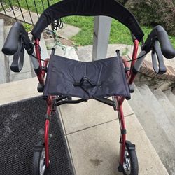 Red Walker With Seat