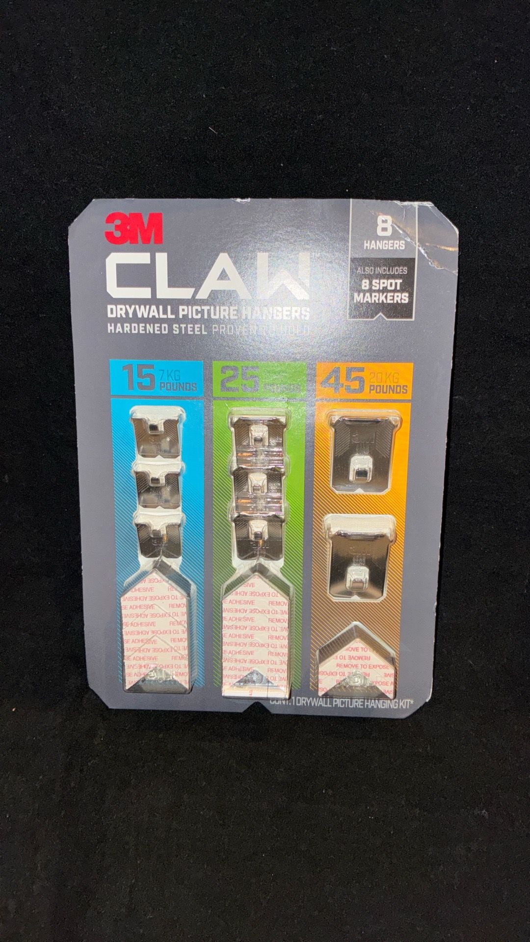 3M CLAW drywall hooks set of 8