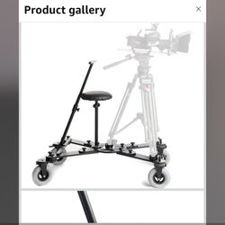 CamDolly Cinema System + 1 Rail - The World's Most Flexible Camera Dolly and Slider System w/SnakeTrack Flexible CamDolly Rail x1-50ft (15m) of Solid 