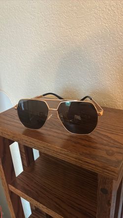Maserati Luxury Designer Aviator Gold Frame Driving Sunglasses Made in Italy