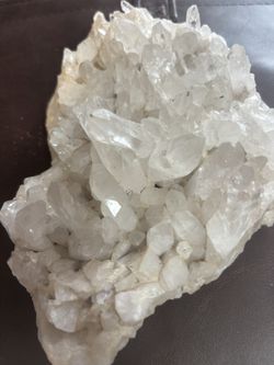 Elegant & Detailed Title: Exquisite Natural Quartz Crystal Cluster - Sparkling Earth Energy