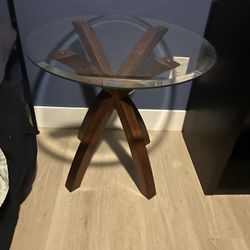 Glass End Table