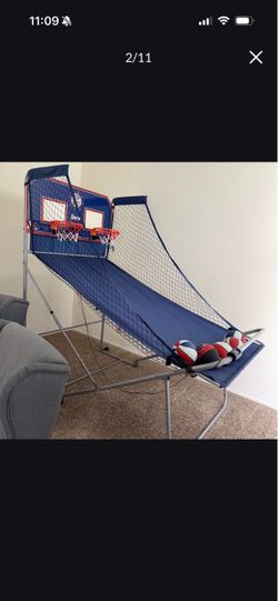Pop-A-Shot Dual Shot Sport | 2-Hoop Indoor Electronic Arcade Basketball Excellent Condition Like New