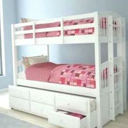 T/T/T Storage Trundle All Wooden Bunk bed