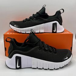 Nike Men's Free Metcon 6 Training Shoes - Black White - Size 13