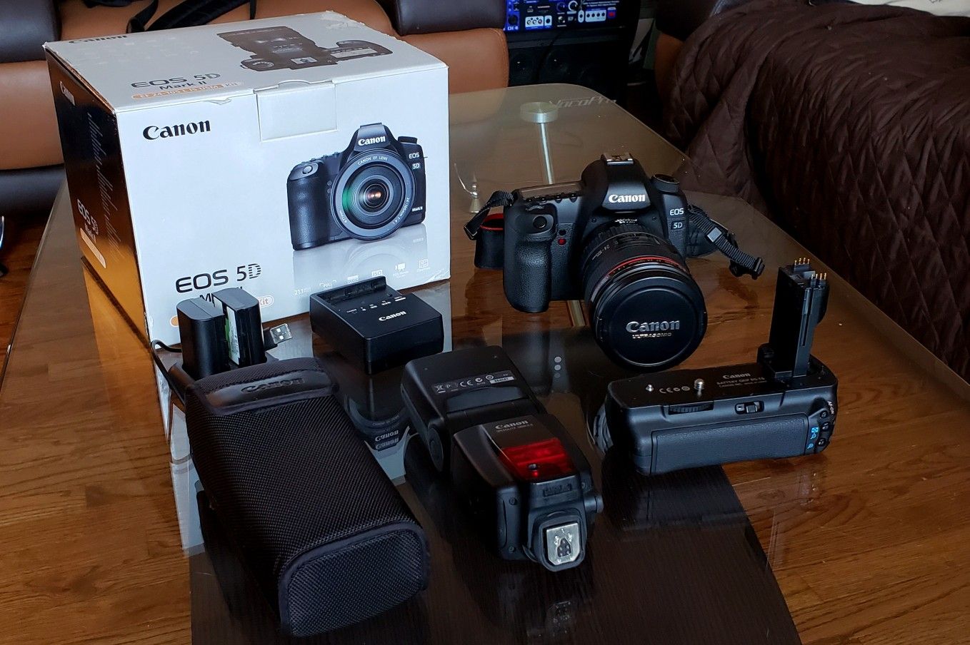 Canon EOS 5D Mark II Full Frame DSLR Camera with many extras