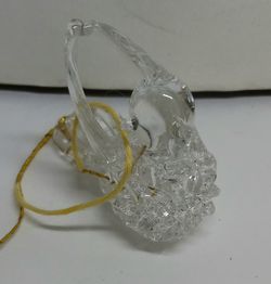 Vintage Turtle Dove Spun Glass Christmas Ornament. #1 Thumbnail