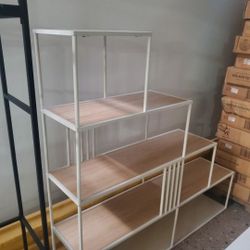 Minimalist Divider Bookshelf with Slats(New In A Box)