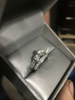 14 Karat White Gold Diamond Ring