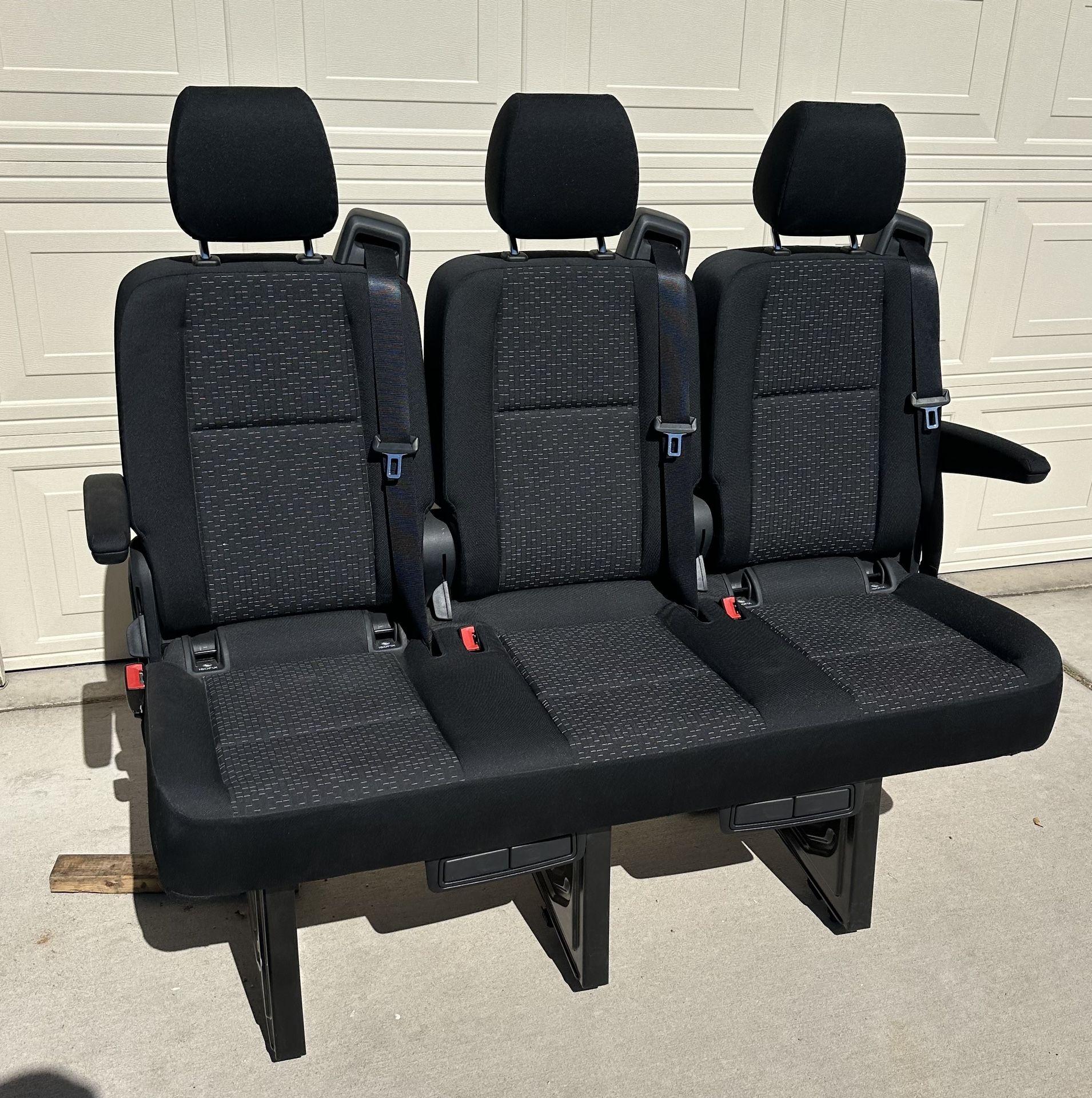 2025 Mercedes Benz Sprinter OEM 3 Seater RECLINER Bench Seat Seats 