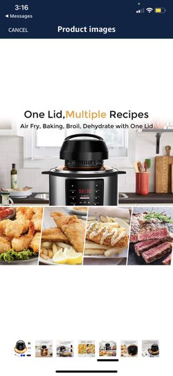 MASCARRY Air Fryer Lid for Instant Pot, 8 In 1 Instant Pot Air