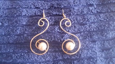 Swan earrings