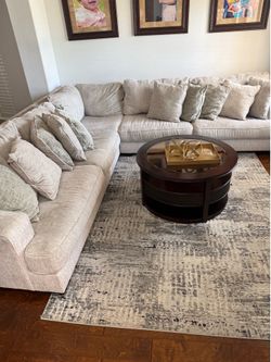 Beige L Shape Sofa