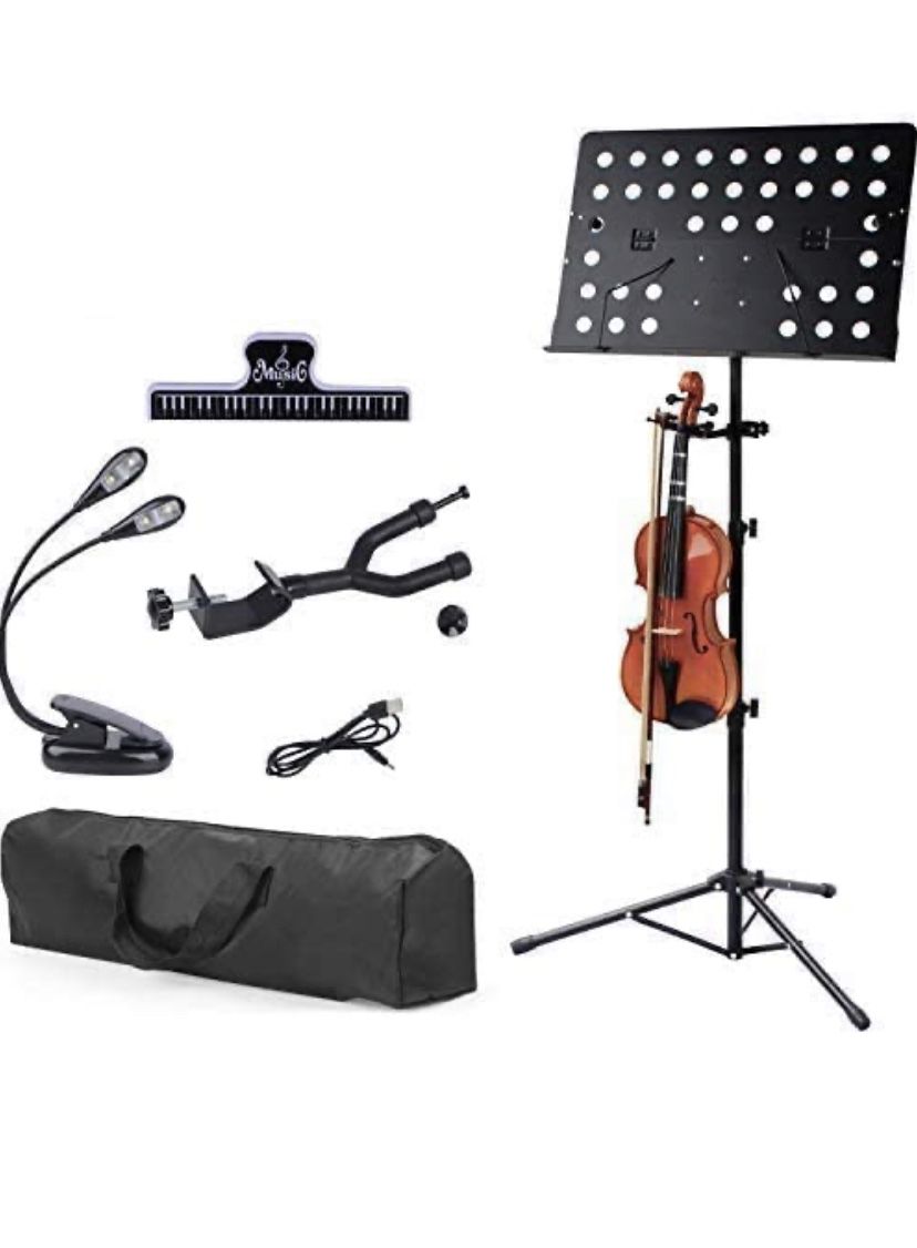 Music Stand, Light, Instrument Hanger, Carrier 
