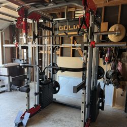 Smith Machine , Squat Rack , Leg Press , Leg Curl Add Weight Bench Adjustable Bench Olympic Barbell For Your Weights 