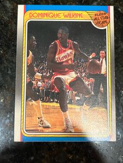 Dominique Wilkins Fleer All Star Team Basketball Card