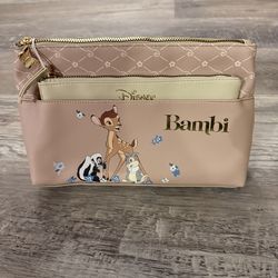 Bambi Clutch Cosmetic Bag with Extra Bag
