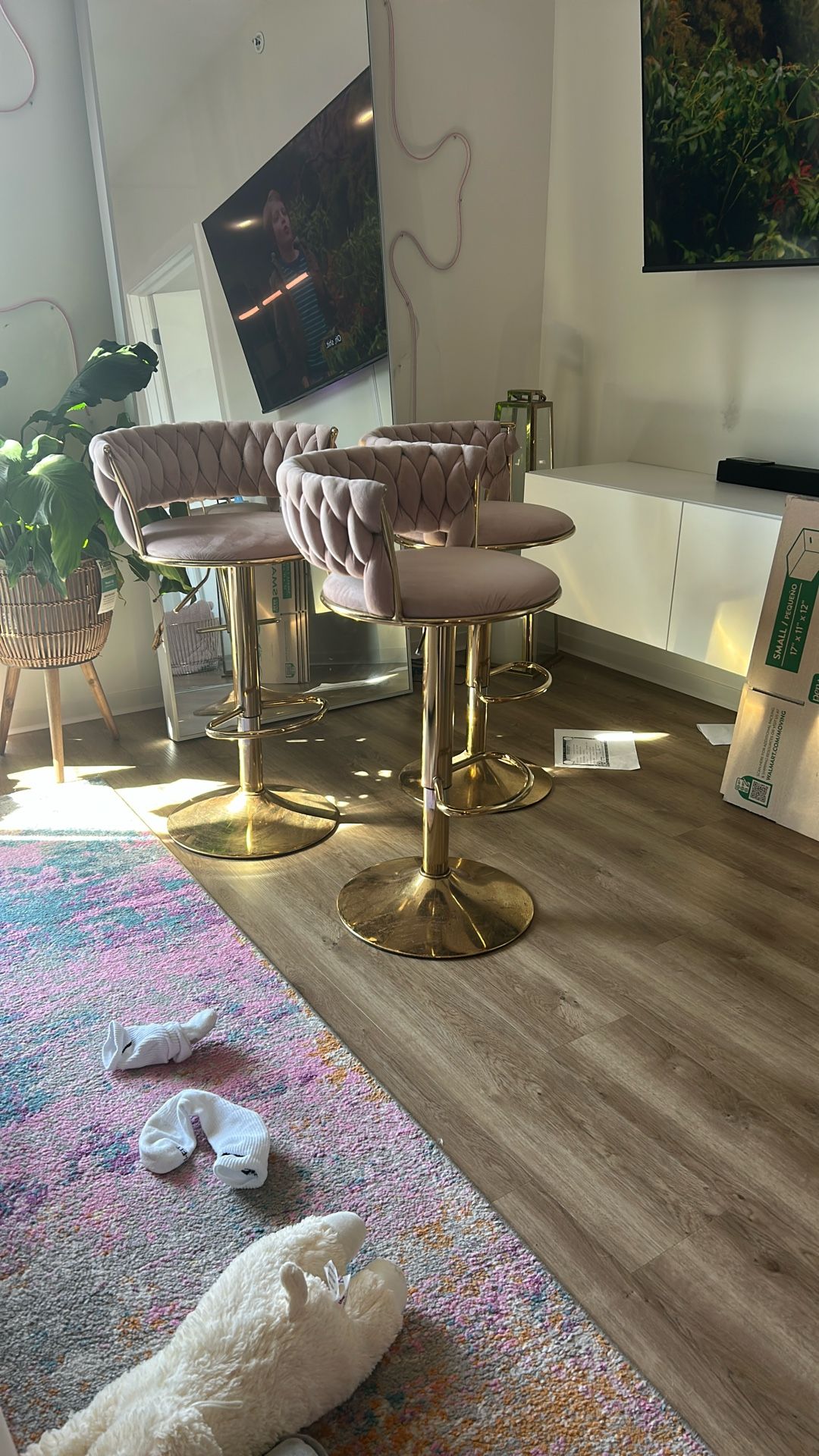 Pink Bar Stools
