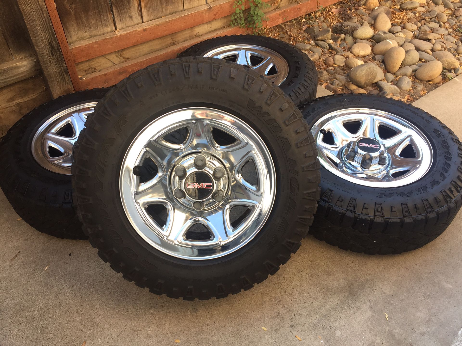 Gmc wheels take offs duratrac tires Lt