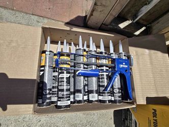 Liquid nails polyurethane and gun
