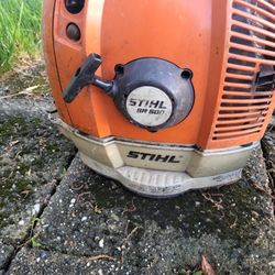 STIHL BR 600 238 mph 677 CFM Gas Backpack Leaf Blower /working Good 