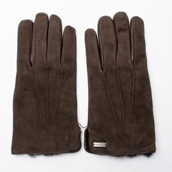Paul & Shark Leather Gloves Rabbit Fur Inside