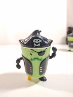 Wendy's Frosty Halloween Green Pirate Figure Toy Captain ColdSnap