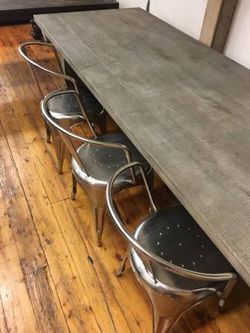 Restoration hardware russian oak dining table deals