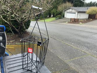 Tennis Ball Retriever Pickup Hopper Basket Serving Tennis Court Basket like New