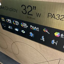 Brand New Asus ProArt 32” 4K HDR Monitor