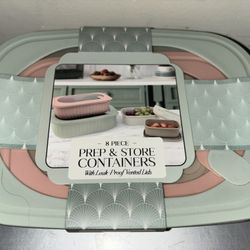 8 Piece Prep & Store Food Storage
