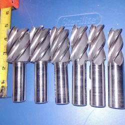 6 Pcs End Mill Set
