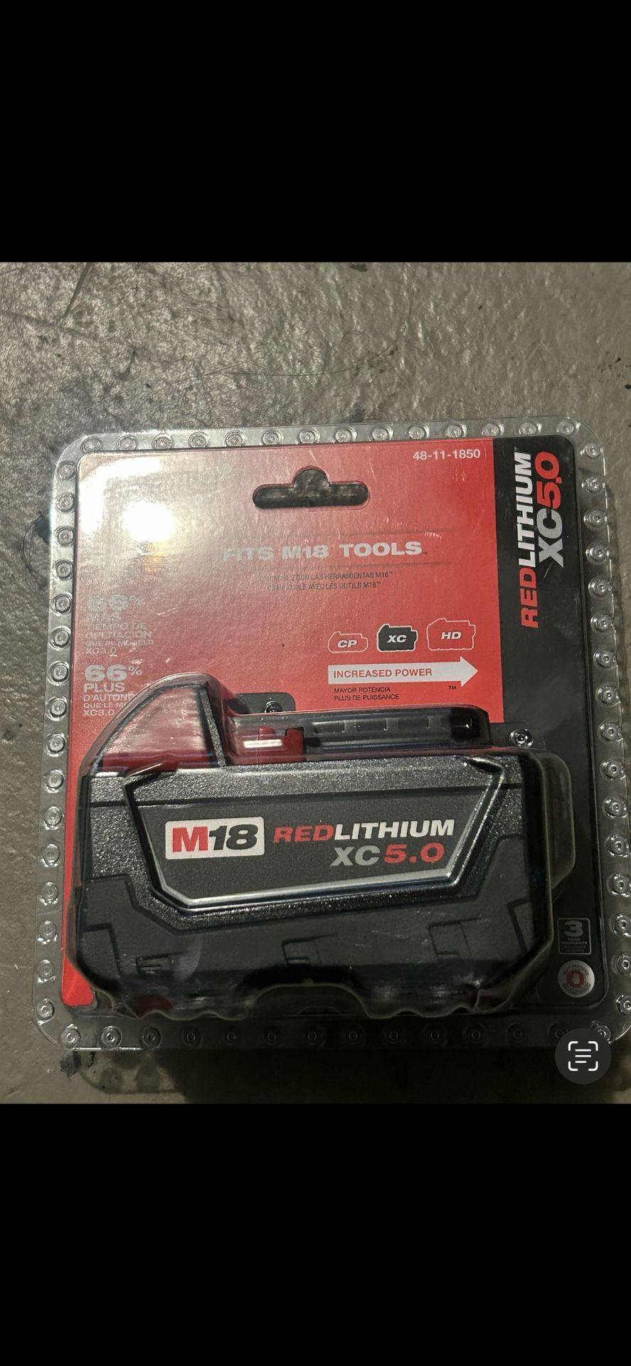 5.0 MILWAUKEE BATTERYS