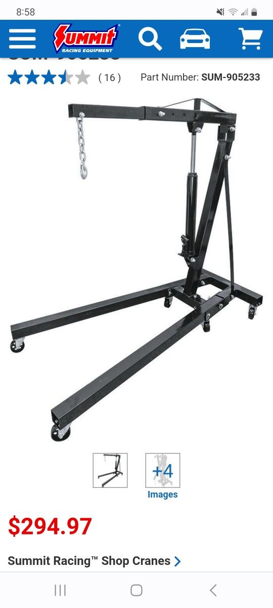 Shop Crane Engine Hoist for Sale in Arrowhed Farm, CA OfferUp